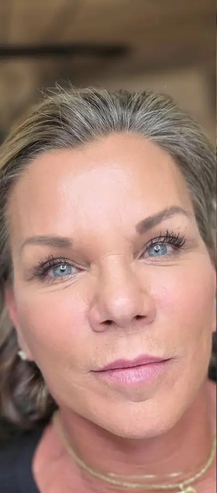 Before: the client's natural brows